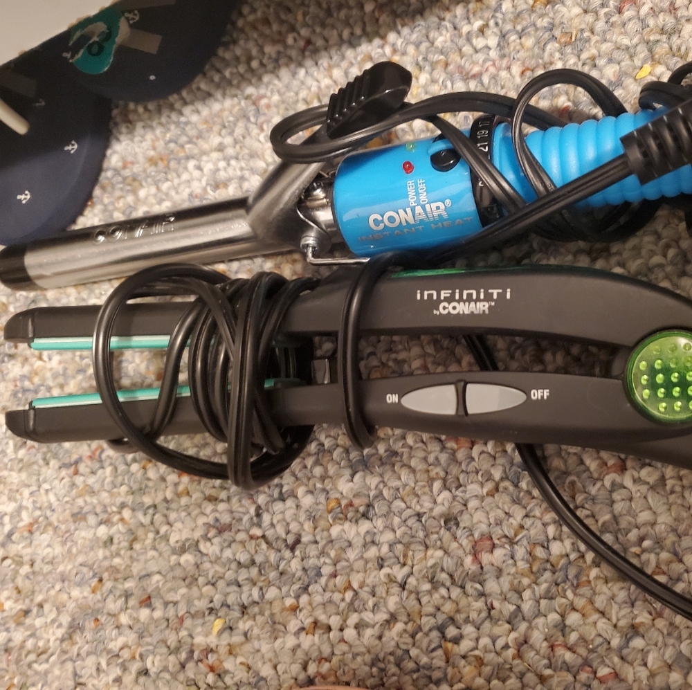 Conair Curling Iron and Conair hair straightener